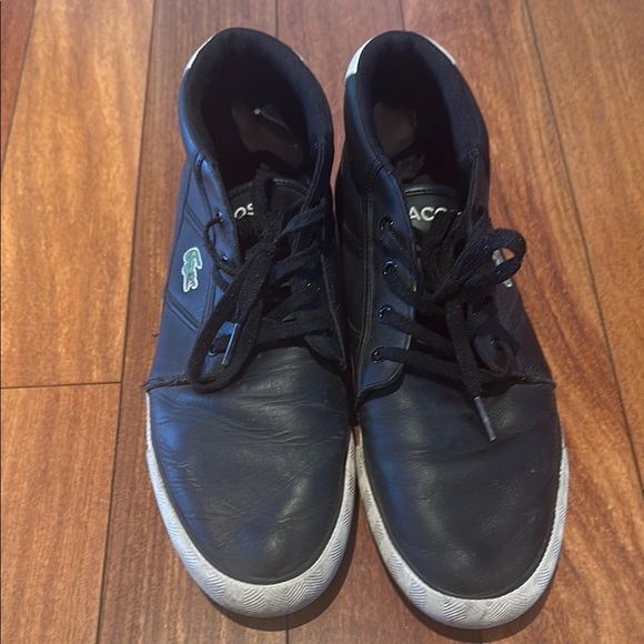 Lacoste Black and White Sneakers with Comfortable Design - Picture 2 of 8